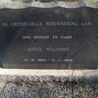 WALTERS Cato 1883-1966