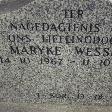 WESSELS Maryke 1967-1977