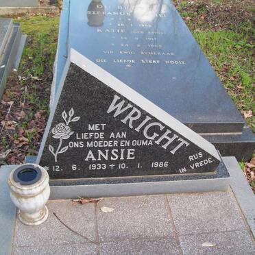 WRIGHT Ansie 1933-1986
