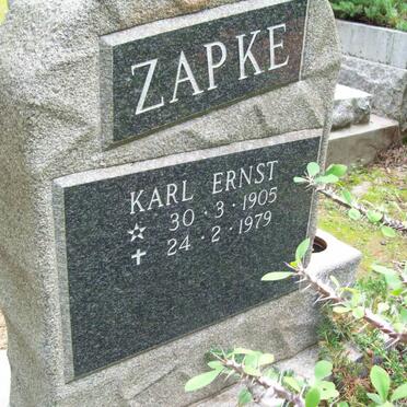 ZAPKE Karl Ernst 1905-1979
