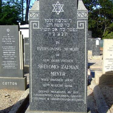 MEYER Shelomo Zalman -1954