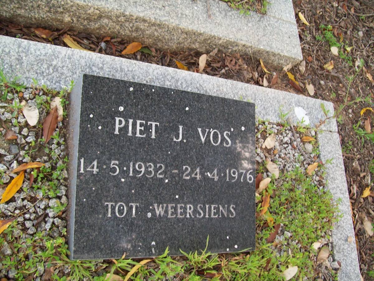 VOS Piet J. 1932-1976