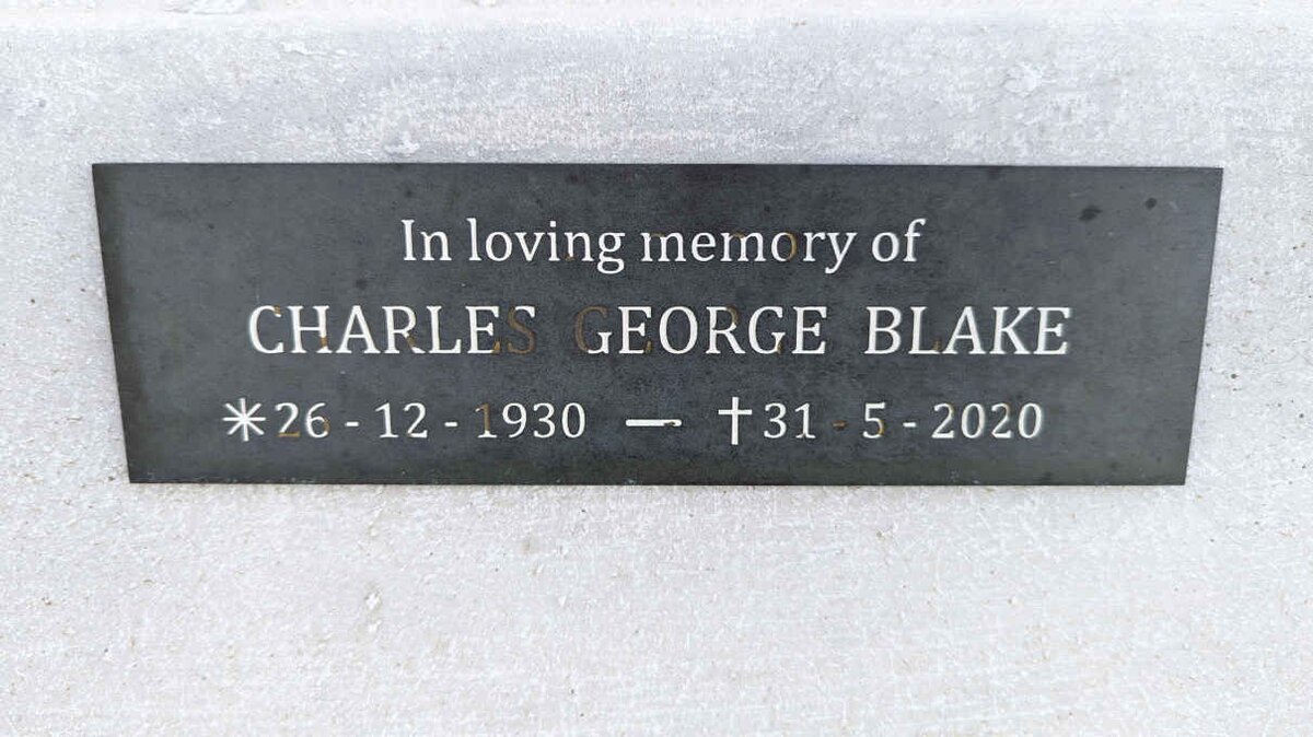 BLAKE Charles George 1930-2020