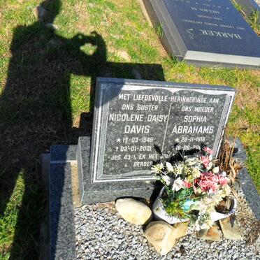 ABRAHAMS Sophia 1918-200? :: DAVIS Nicolene Daisy 1949-2001