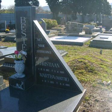 BESTER Christiaan 1913-1989 &amp; Martha 1920-1989