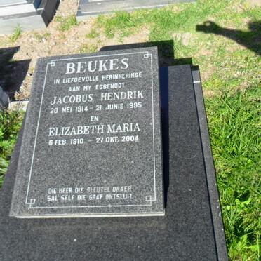 BEUKES Jacobus Hendrik 1914-1995 &amp; Elizabeth Maria 1910-2004
