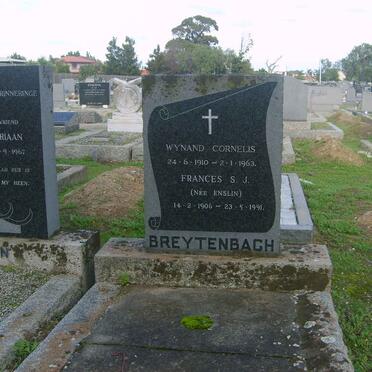 BREYTENBACH Wynand Cornelis 1910-1963 &amp; Frances S.J. ENSLIN 1906-1991