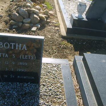 BOTHA Aletta S. 1899-1990