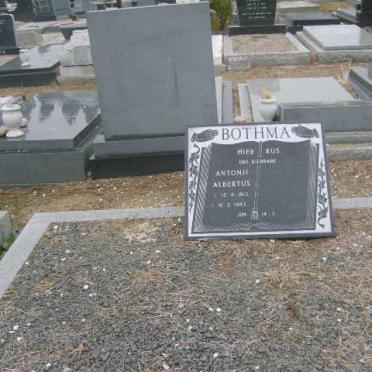 BOTHMA Antonie Albertus 1912-1982