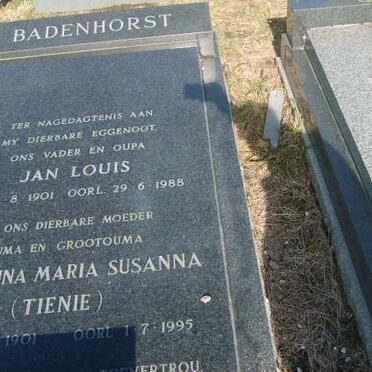 BADENHORST Jan Louis 1901-1988 &amp; Catherina Maria Susanna 1901-1995