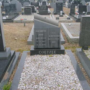 COETZEE Elizabeth Jane nee BIGGS 1907-1978
