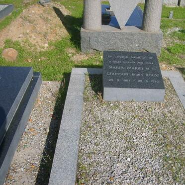 CROSSON Maria M.E. nee ROUX 1903-1970