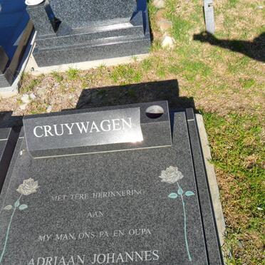 CRUYWAGEN Adriaan Johannes