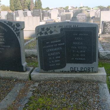 DELPORT Gerhardus Ignatius 1894-1964 Anna Maria STEYN 1898-1971