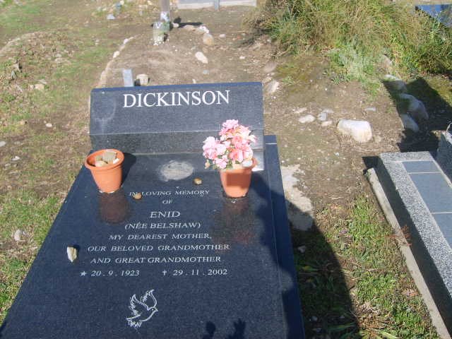 DICKINSON Enid nee BELSHAW 1923-2002