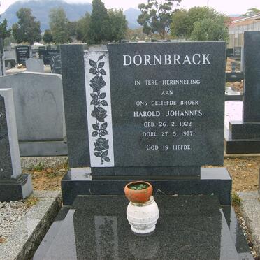 DORNBRACK Harold Johannes 1922-1977