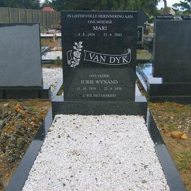 DYK Jurie Wynand, van 1919-1976  &amp; Mari 1924-2003