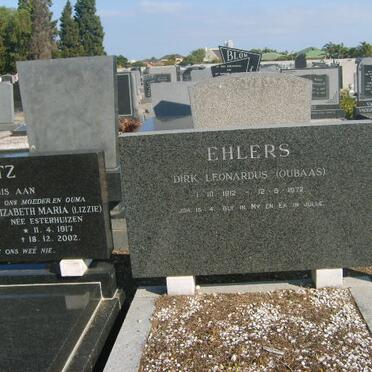 EHLERS Dirk Leonardus 1912-1972