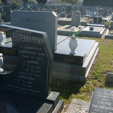 ESTERHUYSEN Jannie 190?-1989 &amp; Johanna 1908-1989