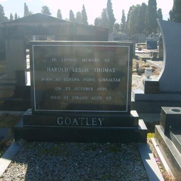 GOATLEY Harold Leslie Thomas 1895-