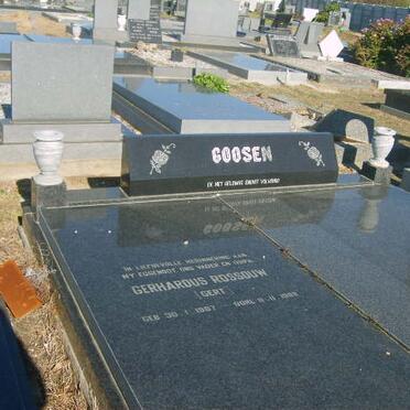 GOOSEN Gerhardus Rossouw 1907-198?