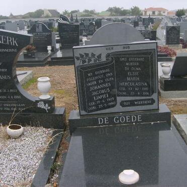 GOEDE Johannes Jacobus, de 1905-1980 &amp; Elsie Maria Herculasina 1915-1991