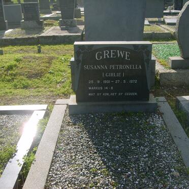 GREWE Susanna Petronella 1901-1972