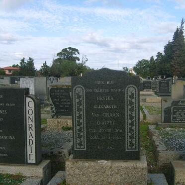 GRAAN Hester Elizabeth, van nee KOTZE 1878-1963