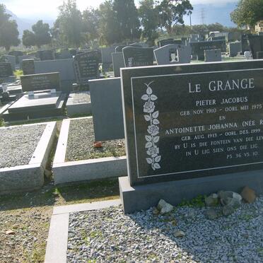 GRANGE Pieter Jacobus, le 1910-1975 &amp; Antoinette Johanna RYKE 1913-1999
