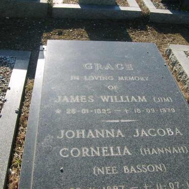 GRACE James William 1895-1979 &amp; Johanna Jacoba Cornelia BASSON 1897-1988