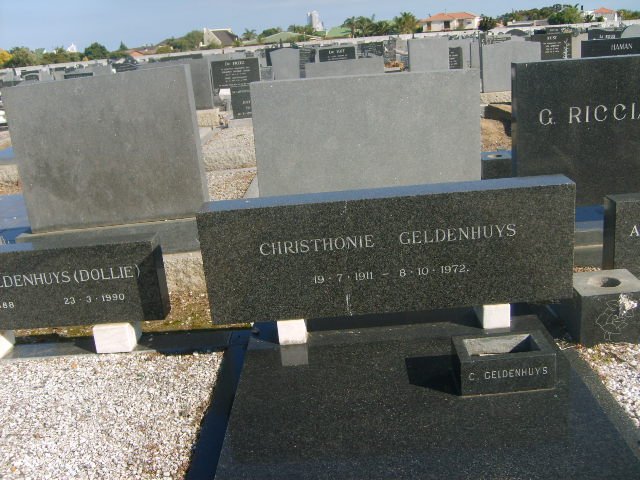 GELDENHUYS Christhonie 1911-1972