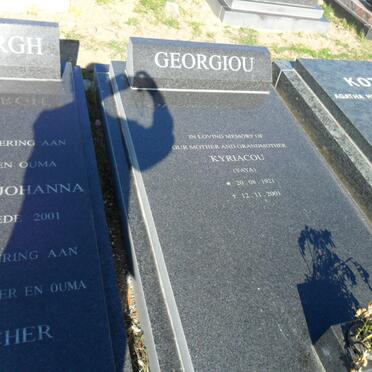 GEORGIOU Kyriacou 1921-2001