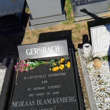 GERSBACH Nicolaas Blanckenberg