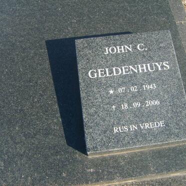 GELDENHUYS John C. 1943-2006