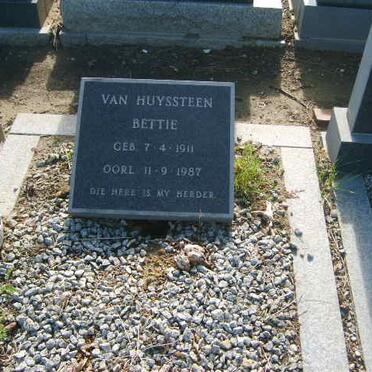 HUYSSTEEN Bettie, van 1911-1987