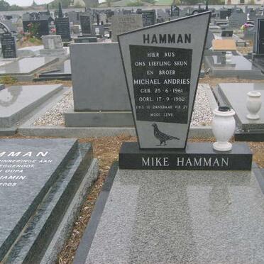 HAMMAN Michael Andries 1961-1982