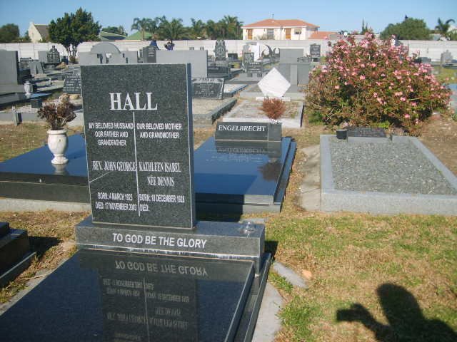 HALL John George 1925-2003 &amp; Kathleen Isabel DENNIS ??-