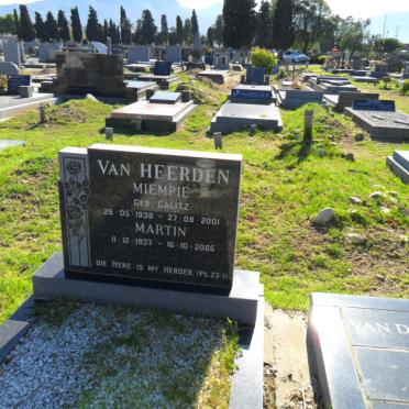 HEERDEN Martin, van 1937-2005 &amp; Miempie CALITZ 1938-2001