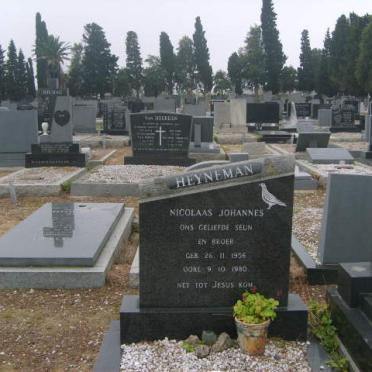 HEYNEMAN Nicolaas Johannes 1956-1980
