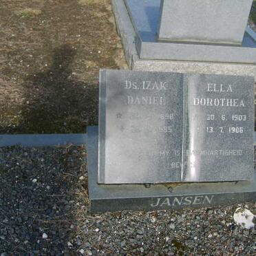 JANSEN Izak Daniel 1898-1985 &amp; Ella Dorothea 1903-1986