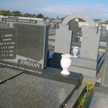 JORDAAN J.A.F. 1925-1985