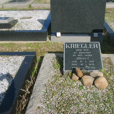 KRIEGLER Johan C. 1881-1970