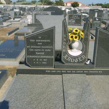 KRUGER Johannes Gerhardus 1917-1984