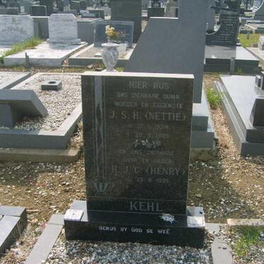 KEHL H.J.C. 1925- &amp; J.S.H. 1924-1989