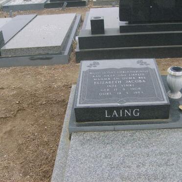 LAING Elizabeth Jacoba nee VINK 1908-1983