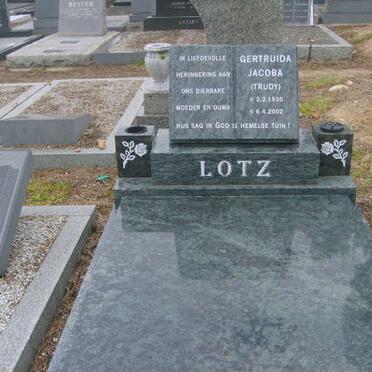 LOTZ Gertruida Jacoba 1930-2002