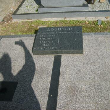 LOUBSER Matthys Michael Marais 1917-1999
