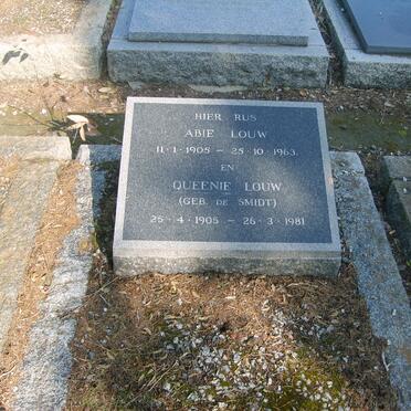 LOUW Abie 1905-1963 &amp; Queenie DE SMIDT 1905-1981