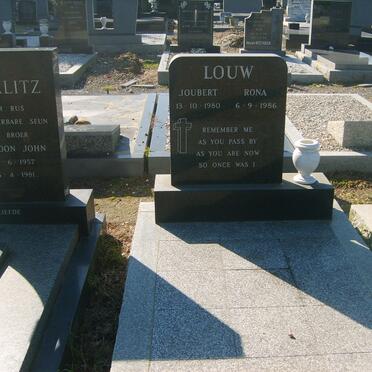 LOUW Joubert -1980 &amp; Rona -1986