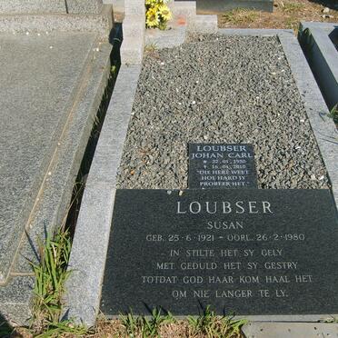 LOUBSER Johan Carl 1950-2010 :: LOUBSER Susan 1921-1980